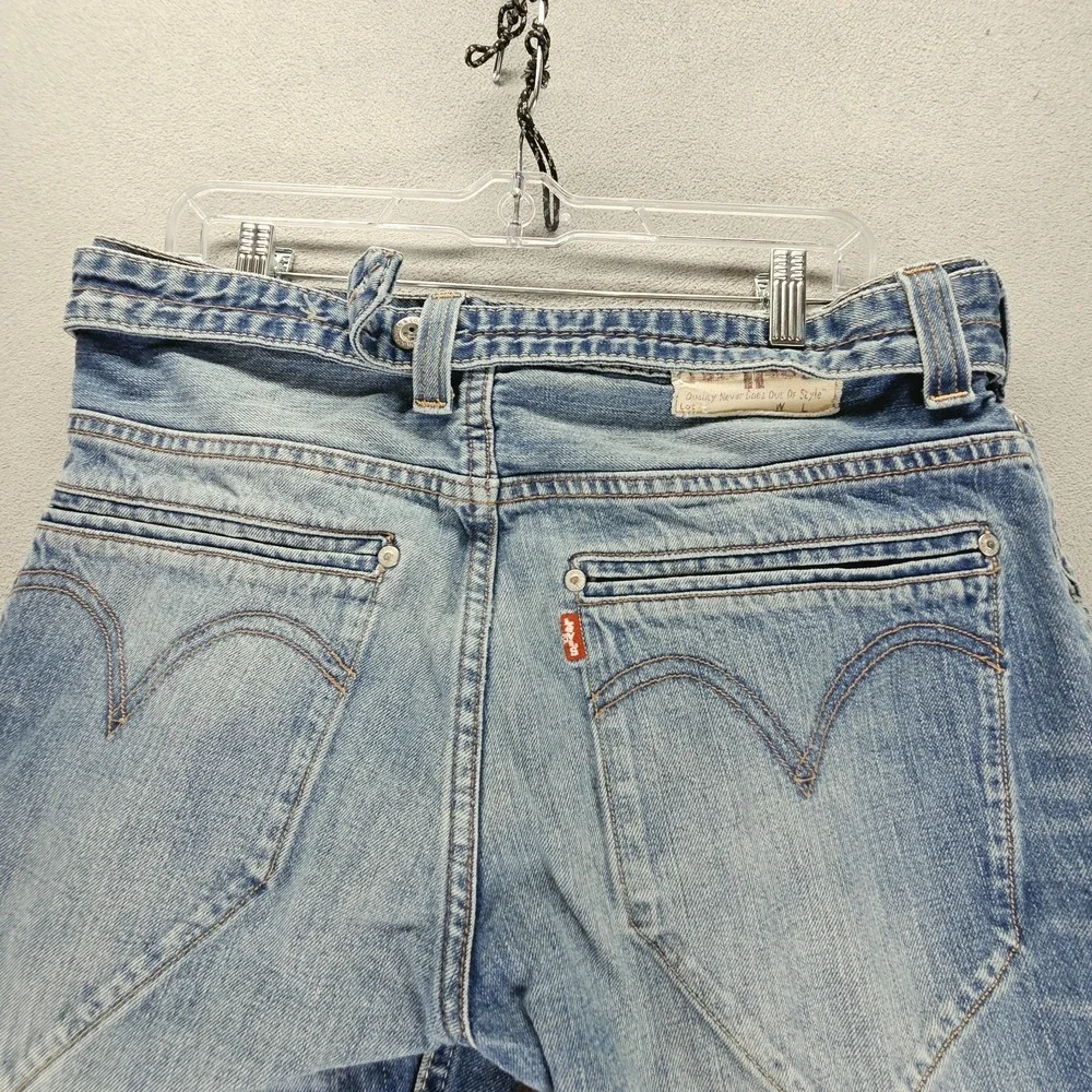 Vintage Levis Engineered Shorts Mens 32 Cinch Back 503 Loose Jeans Jorts Denim